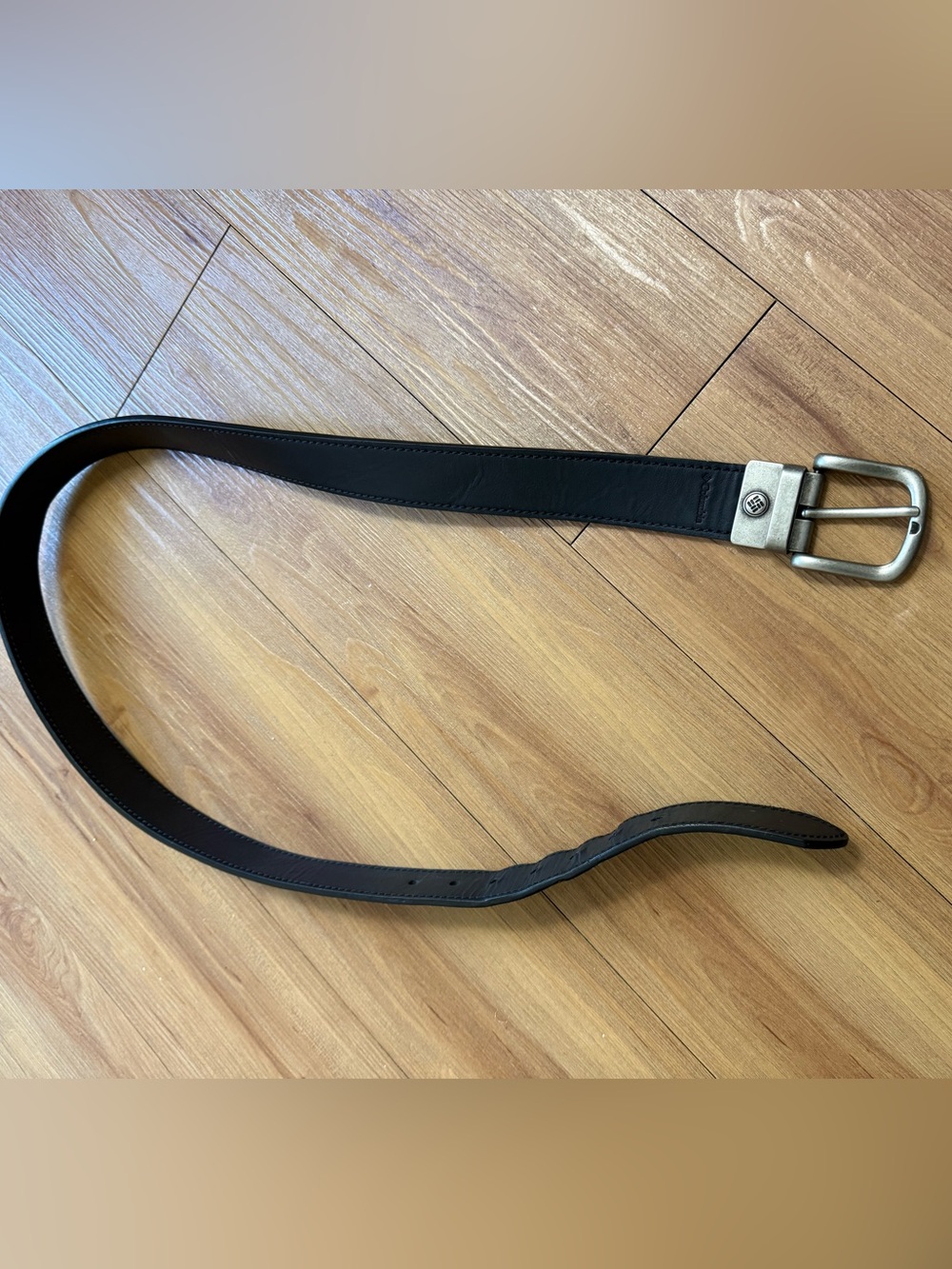 Columbia Men's Synthetic Leather Belt - Black - Size Large (38-40)
